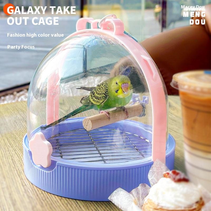 Kjæledyrutstyr Papegøye Take-away Bur Praktisk Utfluktsbur Take-away Veske Dedikert til Visning Utendørs Vindtett Kan Bæres i Hånden eller Crossbody
