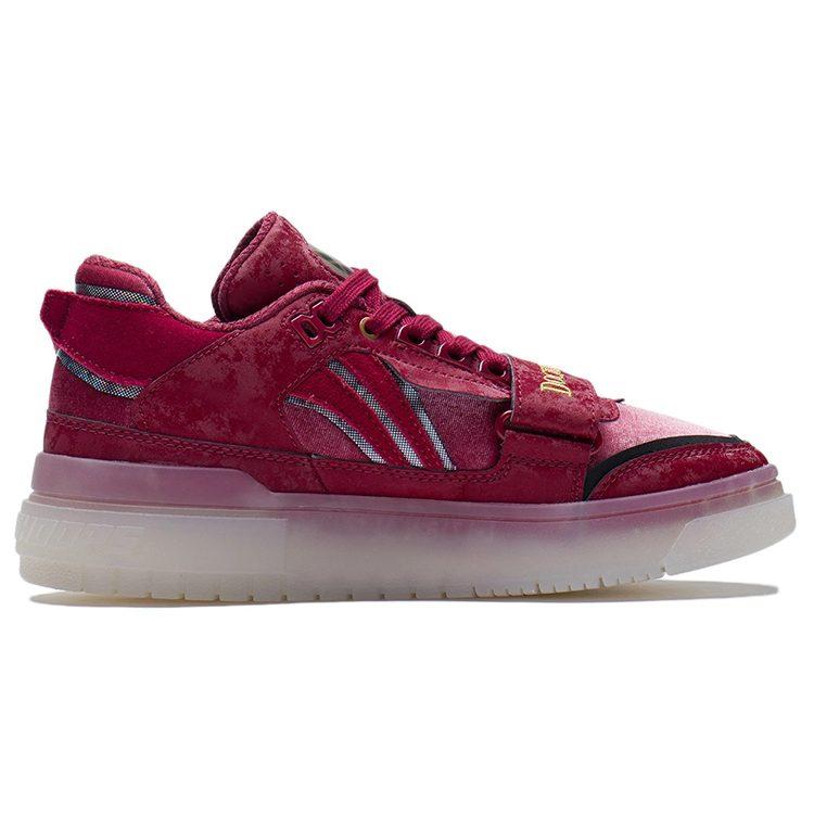 Li Ning Rookie Slip Resistant Cushioning Slip Resistant Cushioning Low Top Vintage Basketball Shoes Women's Bicycle Red ABCS050-10