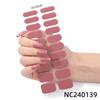 Hot Sell Custom Logo HEMA-Free Gel Polish Nail Stickers New Solid Color Styles Semi Cured Gel Nail Wraps 20 Gel Nail Strips