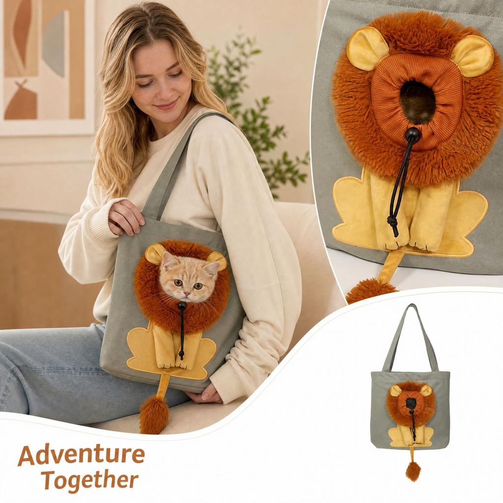 Pet Dog Sling Bag Shoulder with Design, -Out Travel Pet Handbag for Outdoor Walks