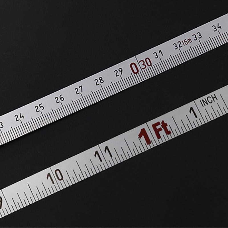 Oil Gauging Tape with Brass Plumbs Bob Double side Scale Steel Oil Gauging Tape for Precise Depth Measurement in Vessels