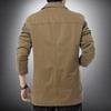 Nuovo cappotto primaverile da uomo, giacca casual in cotone, piccolo abito casual