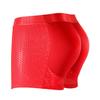 Men Butt Lift Boxer Briefs Solid Color Fake Butt Shorts Padded Hip