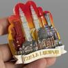 Malaysia Kuala Lumpur Twin Towers Kühlschrankmagnete Kühlschrank Magnetaufkleber Tourismus Souvenir Sammlung Harz Magnetstab