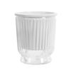 Self Watering Plant Pot Plastic Flower Pot with Water Reservoir Wick Ropes Modern Indoor Planter for Home Office