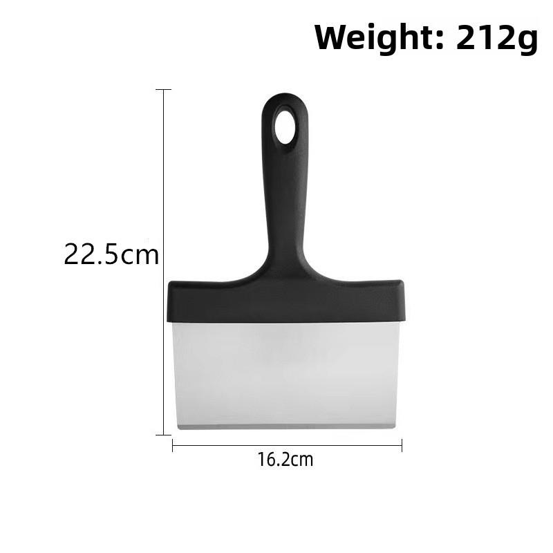 Stainless Steel Steak And Pancake Spatula With Long Handle For Home Kitchen Cooking