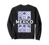 Mexican Aesthetics – Traditional Blue Talavera Tile Art Design Sweatshirt