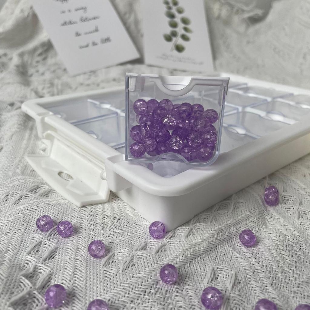 Versatile Bead Sorting Container Accessory with Secure Lids for Craft Enthusiasts Clear Storage Case Organization