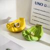 Stylish Banana Shaped Fruit Tray Decorative Ceramic Trays for Storage and Display of Fruits and Snacks in Homes and Restaurants