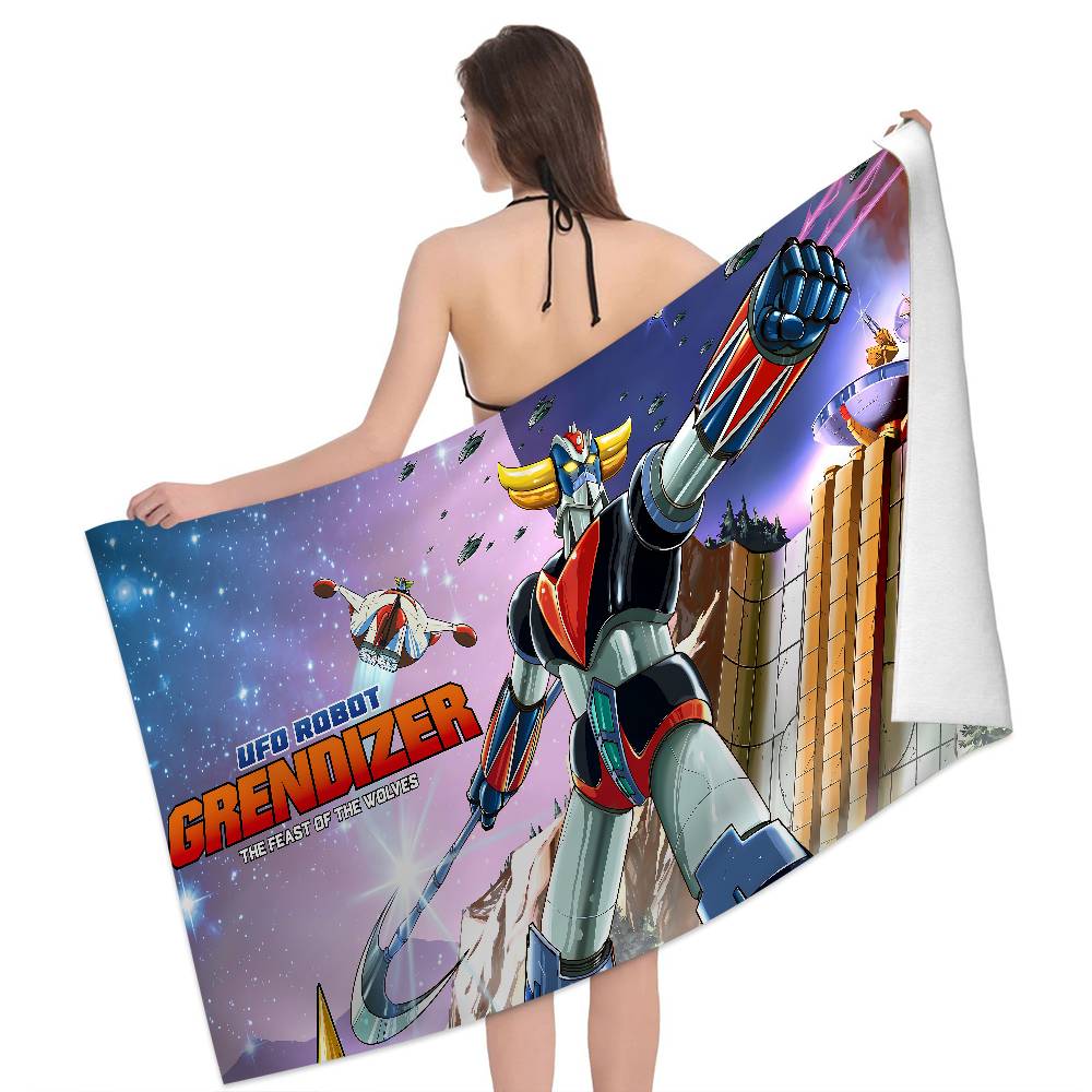 UFO ROBO G-GRENDIZERs G-GOLDORAKs Microfiber Beach Towel Absorbent Quick dry Soft Yoga Swimming Resort Mountain Climbing Towel