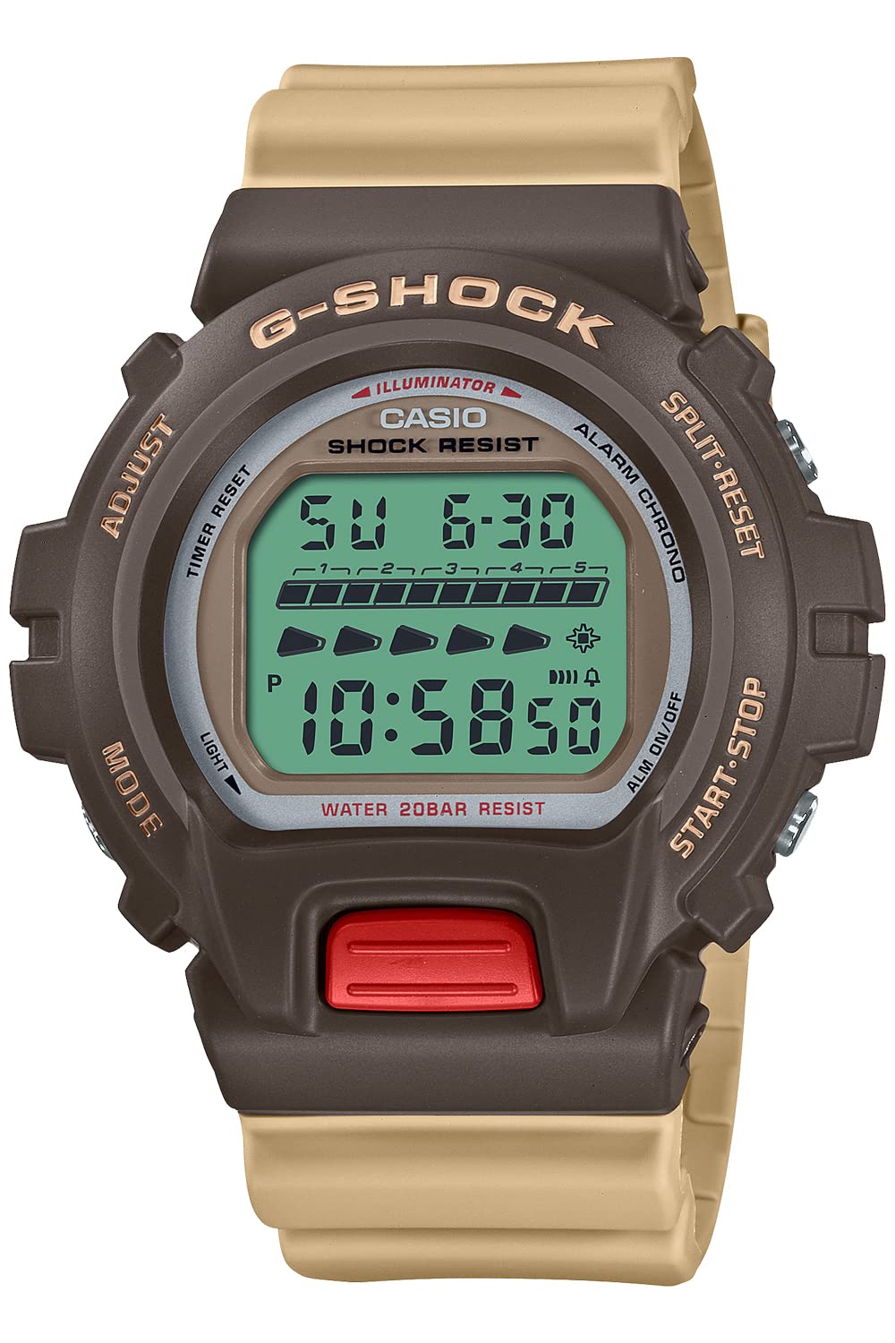 

[Casio] Часы G-Shock DW-6600PC-5JF [] Цвета винтажного продукта Мужской цвет сепия