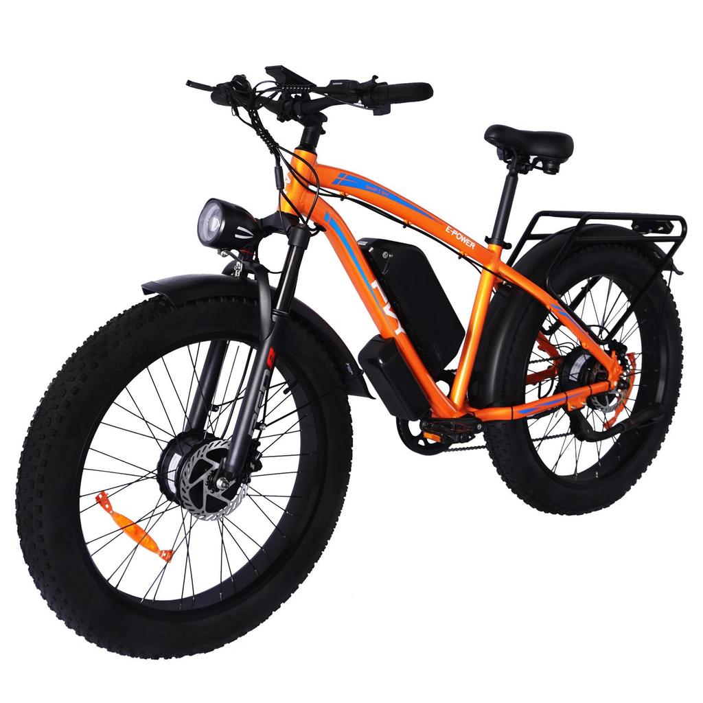 PVY MAX26 Adult City Electric Bicycle 1200W Dual Motor 48V30Ah Battery Off-Road Electric Bike 26 Inch Pneumatic Tire  Mountain e-Bike