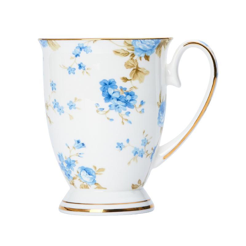 

Bone China Coffee Cup Creative Ceramic Flower Mug Exquisite Afternoon Tea Flower Tea Coffee Cup Home Oat Milk Mug Birthday Gift 350ML