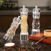 Pepper Grinder- Acrylic Salt And Pepper Shakers Adjustable Coarseness By Ceramic Rotor Kitchen Accessories