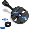 Haoge Combo Boss Adapter with CP-64 64mm Arca-Swiss Compatible Quick Release Clamp for Manfrotto Tripod Ball Head Clamp Replacement