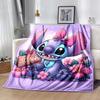 1pc Stitch Printing Blanket - Soft, All-Season Throw for Living Room, Bedroom,Travel