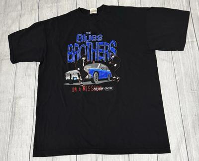 The Blues Brothers “On A Mission From God” Graphic T Shirt Vintage 1998 Size XL