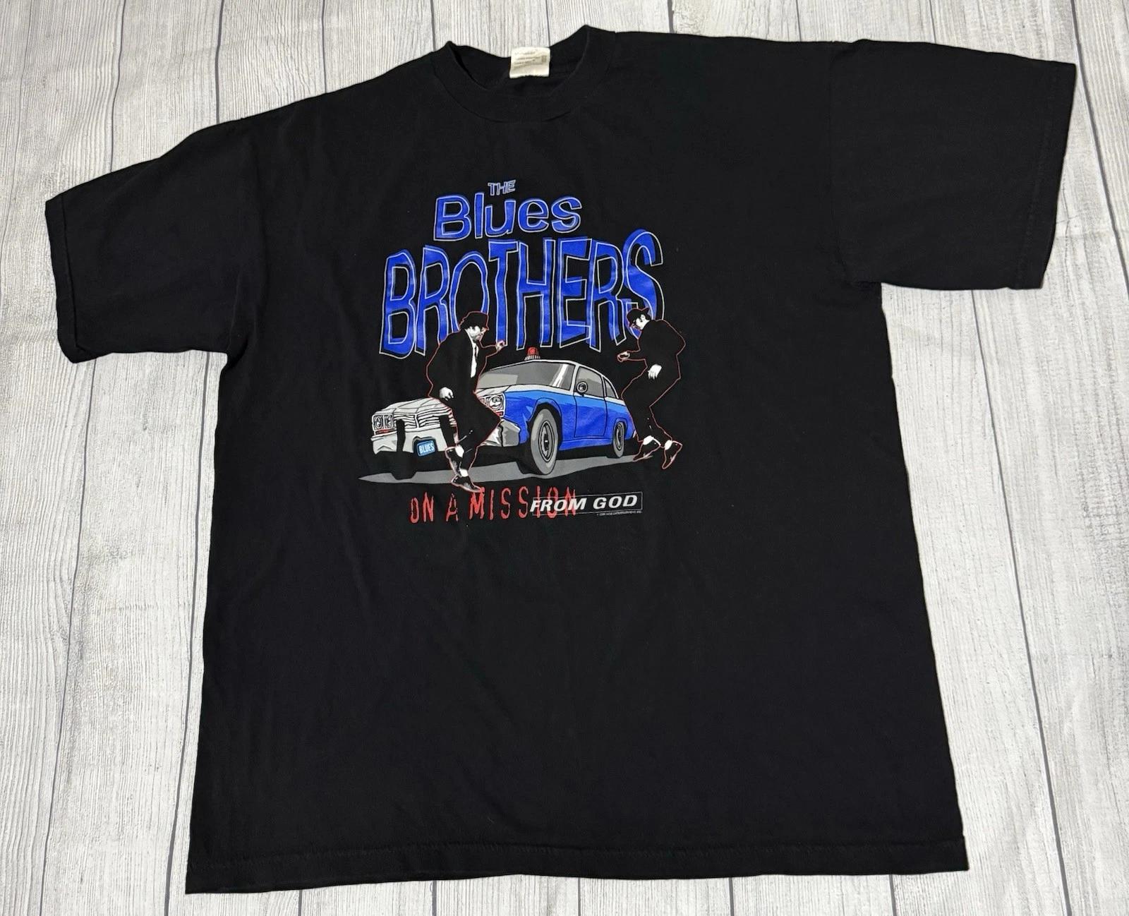 The Blues Brothers “On A Mission From God” Graphic T Shirt Vintage 1998 Size XL 3XL