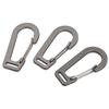 New Style No. 5 Aluminum Alloy Flat Edge Carabiner with Steel Wire Buckle for Outdoor Luggage
