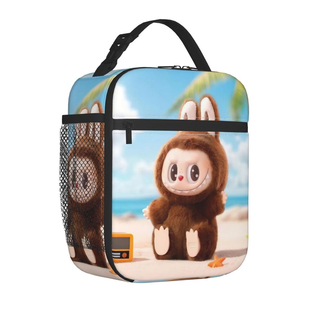 Lunch bag Children's fully printed picnic bag Cartoon animation convenient wear-resistant portable thermal insulation bag