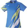 DynaMotion Fit Tennis Game Sonic Blue X Neo Size XS Women's Shirt, 62JA2202, Moisture-Wicking, Quick-Drying, Lime,