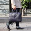 [Boosters] Genuine Leather NP Leather Business Briefcase, Stylish, Boosters, Black