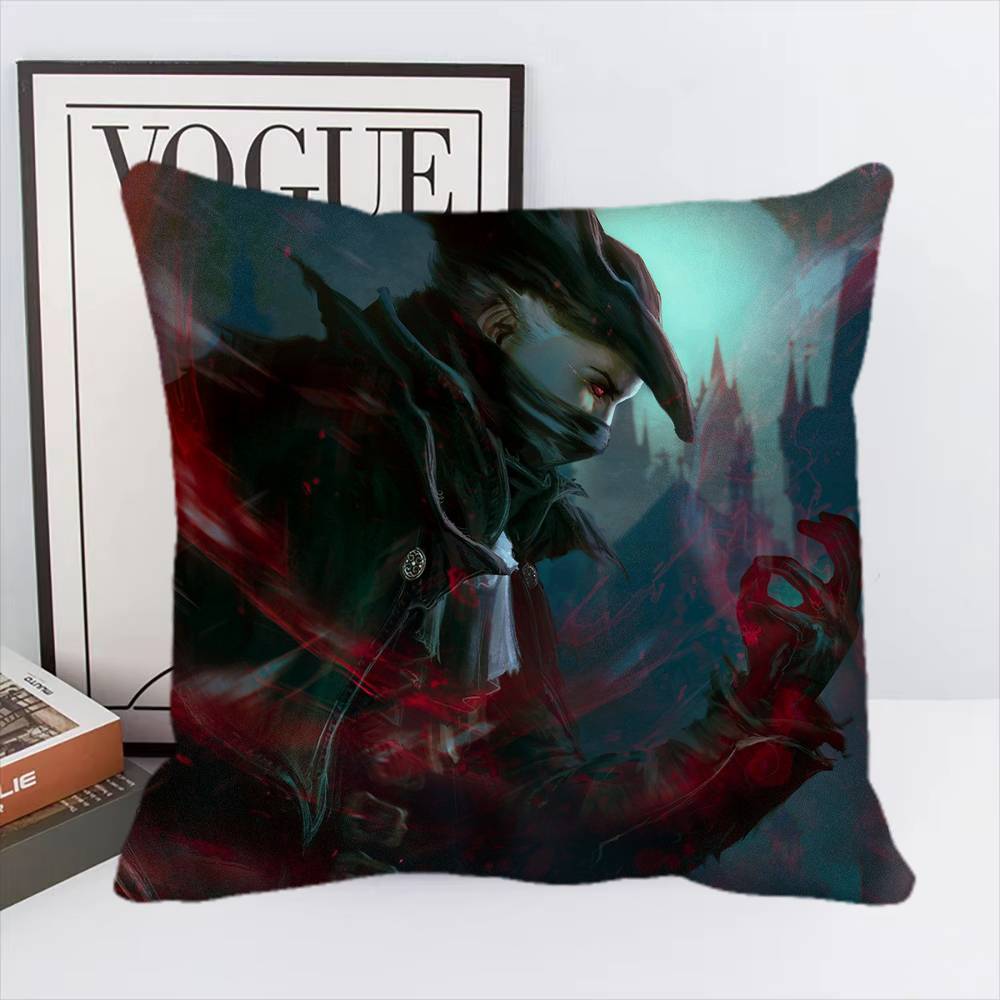 Game Bloodborne Pillow Case Square Pillow Bedroom Sofa Leisure Comfort Cushion Car Living Room Home Decoration