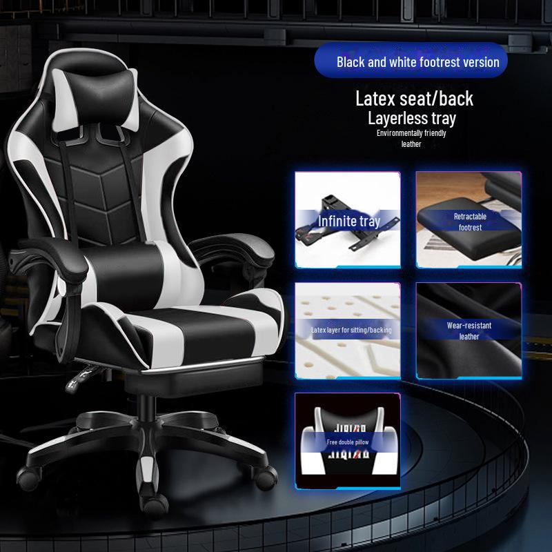 Ergonomischer Racing Gaming Stuhl Liege mit Dreh- und Hubfunktionen