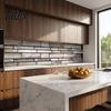 Heat Resistant Stove Wall Cover Peel And Stick Backsplash, 3D Brick Panels, Self Adhesive Oil Proof Protection Tile, Faux Stone Wallpaper, on