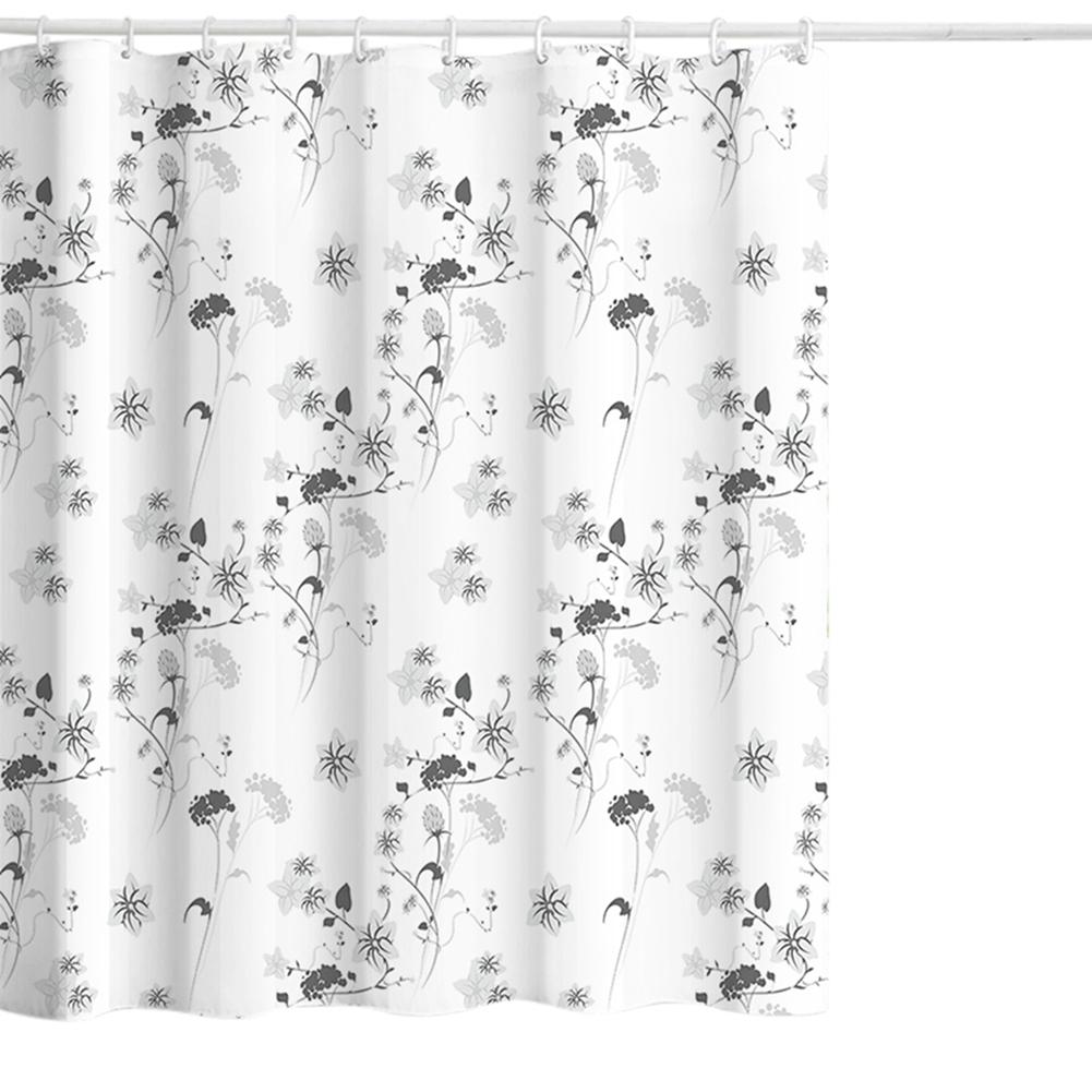 

Nordic Style Floral Shower Curtain 180*180cm with Hook