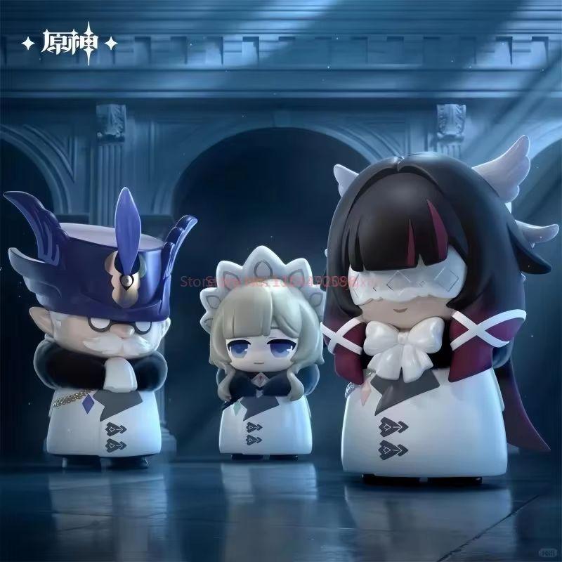 New Hot Genuine Stock Genshin Impact Fatui Harbinger Series  Toys Q Version Model Decoration Birthday Surprise Gifts