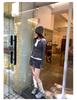 Women's Korean Style Colorblock Zip-Up Cardigan Long Sleeve T-Shirt - Autumn/Winter 2024 Slimming Top