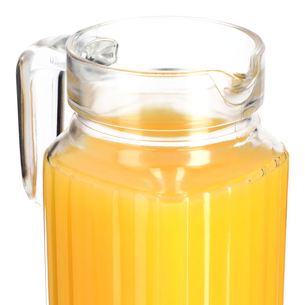 KADAX Capacious Glass Pitcher for Beverages Water Juice 1.1L