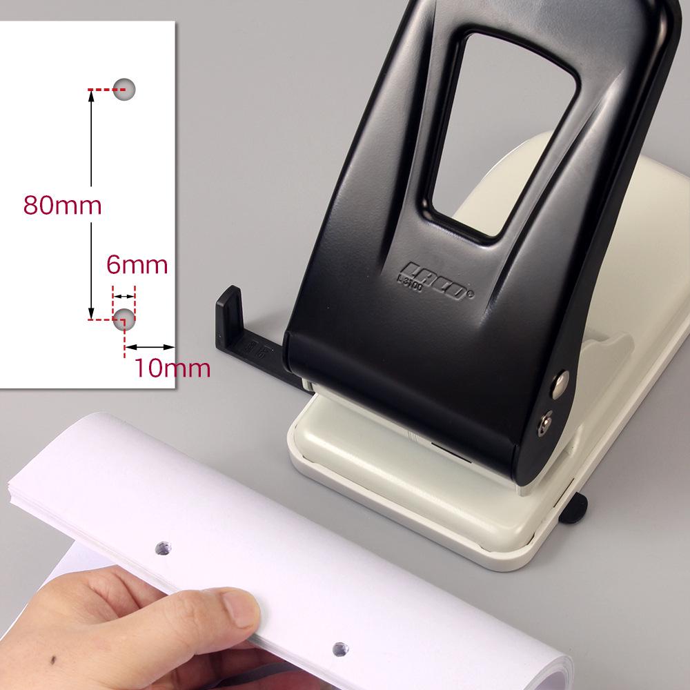 Kede You Heavy-Duty Double Hole Punch - 65 Sheet Capacity, A4 Four-Hole, 40 Sheet Binder Cutter Head