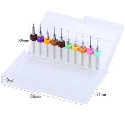 10Pcs Hard Alloy Pcb Print Circuit Board Carbide Micro Drill Bits Tool 0.3-1.2Mm