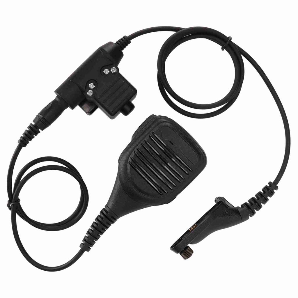7.1mm Shoulder Microphone Handheld 2 Way Radio Speaker Mic with U94 PTT for MOTOROLA XIR P8268