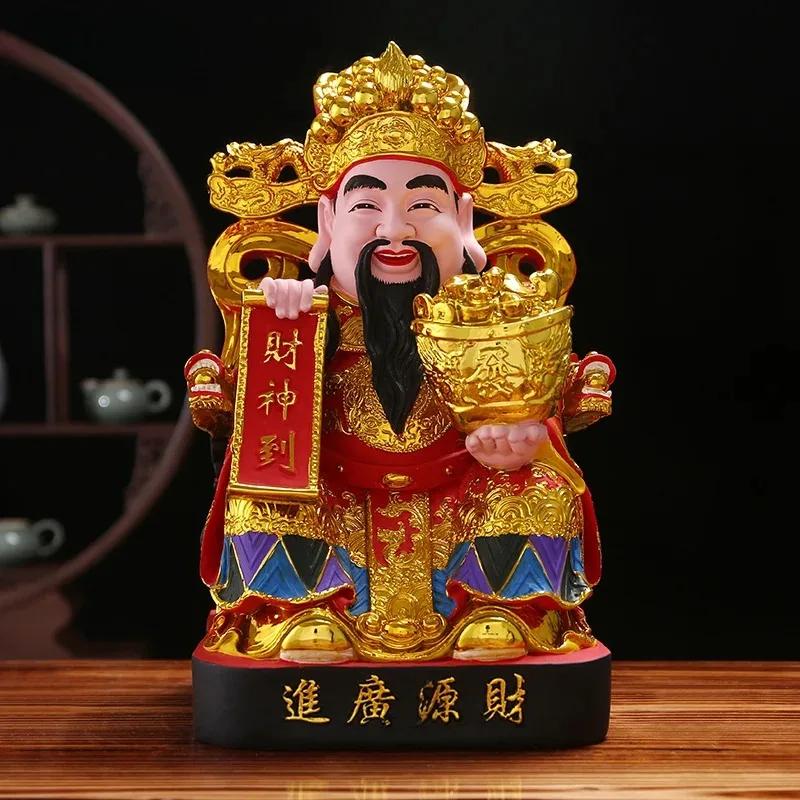 30cm CAI Shen Statue, CAI Shen, Caishen, Wencaishen, Gott des Glücks, Gott des Reichtums, Zhao CAI, Feng Shui Dekor, Feng Shui Geschenk