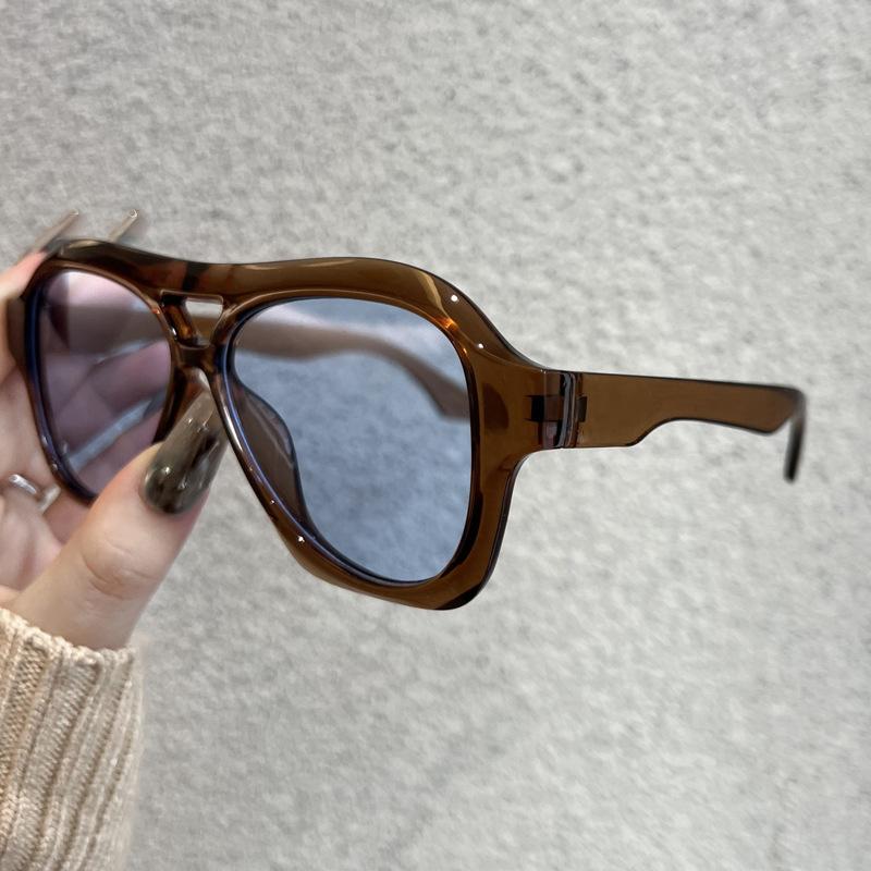 New Cool Square Double Bridge Sunglasses Retro Men'S Outdoor Driving Glasses Fashion Women'S Sunshade Shades Uv400 Eyewear