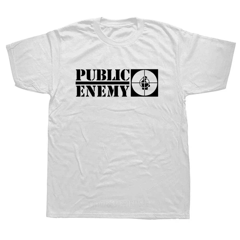 Fun Summer Style US Rap Team Public Enemy T Shirt Graphic Graphic Cotton T-shirt Music Short Sleeve Casual Hip Hop Tees