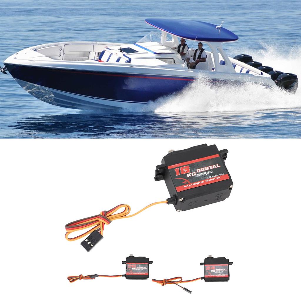 Digital Servo with Wire Metal Gear High Torsion Servo Motor for RC Car Truck Crawler Boat Robot 180 