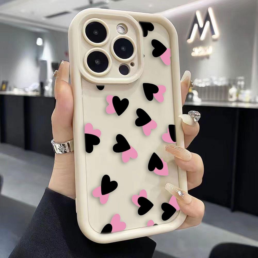 Loving Heart Is Love Phone Case For iPhone Apple 17 AIR 16 16E 11 12 13 14 15 XR Plus Pro Max DIY Case TPU Shockproof Cover Capa