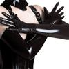 Adult Sexy Long Latex Gloves Black Ladies Hip-pop Fetish Faux Leather Gloves Clubwear Sexy Catsuit Cosplay Costumes Accessory