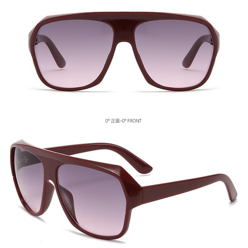 Gafas de Sol Parasol Personalizado Protección UV Gafas de Sol Tendencia para Hombre Gafas de Sol de Montura Grande Modelos para Mujer