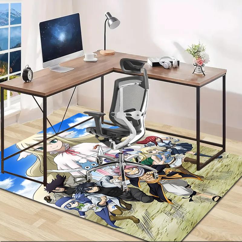 1pc Fairy Tail2 Design Area Rug - Non-Slip, Soft & Cozy Floor Mat for Living Room, Bedroom, Office - Indoor/Outdoor Decorative Carpet