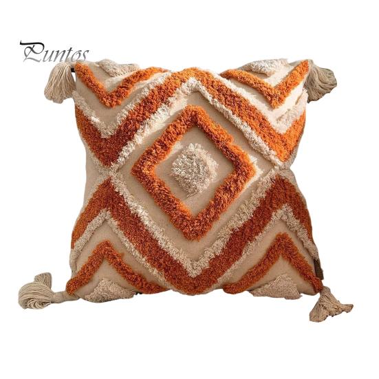 

Вышитая наволочка, вышитая наволочка с кисточками, декоративная наволочка из хлопка и льна для дивана, кровати, автомобиля 45x45cm