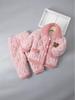 Children's Winter Flannel Pajamas: Thick Quilted Coral Fleece for Boys, Girls, and Parent-Child Matching