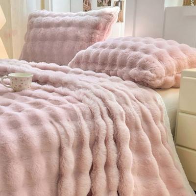2pcs Fluffy Plush Fur Pillowcase Warm Rectangular Sleep Pillowcase Thickened Stain-resistant Pillow Cover Home Decoration