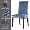 Dining Chair Cover Velvet Soft Stretch Slipcovers Dustproof Seat Cover for Wedding Hotel Kitchen Banquet Living Room Removable
