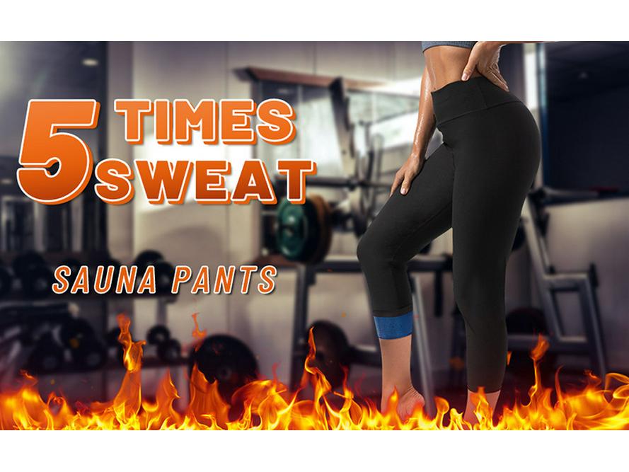 Women's High-Waisted Shaping Leggings - Sweat-Inducing, Hip-Lifting, Tummy-Control Yoga Pants
