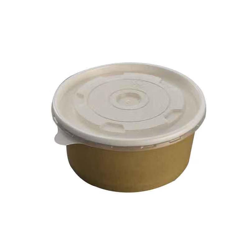 

Homeglen Disposable Kraft Paper Bowls with Lids